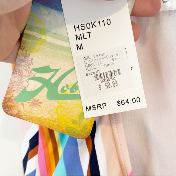 NWT Hobie Women's Standard Double Strap One Piece Swimsuit M - Picture 11 of 11